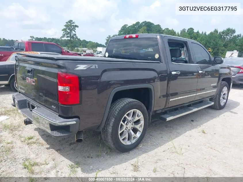 2014 GMC Sierra 1500 Slt VIN: 3GTU2VEC6EG317795 Lot: 40007850