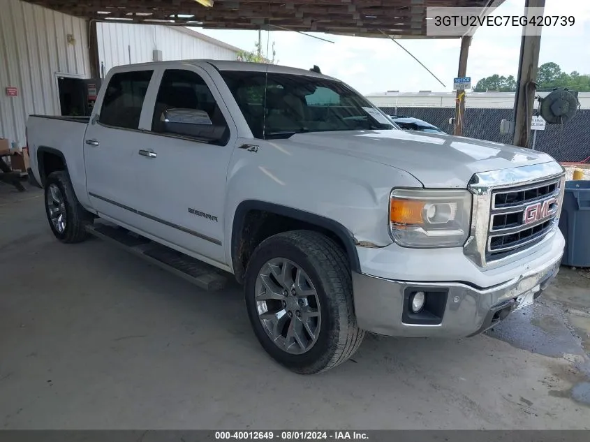 2014 GMC Sierra 1500 Slt VIN: 3GTU2VEC7EG420739 Lot: 40012649