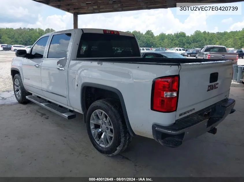 3GTU2VEC7EG420739 2014 GMC Sierra 1500 Slt