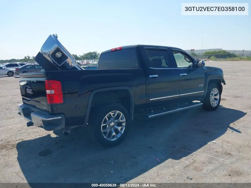 2014 GMC Sierra 1500 Slt VIN: 3GTU2VEC7EG358100 Lot: 40059639