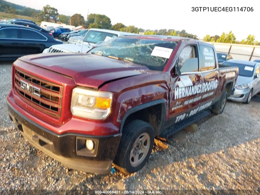 2014 GMC Sierra 1500 Sle VIN: 3GTP1UEC4EG114706 Lot: 40069401