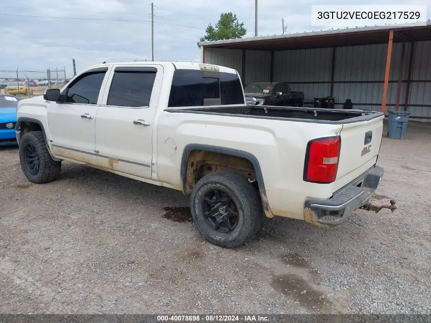 2014 GMC Sierra 1500 Slt VIN: 3GTU2VEC0EG217529 Lot: 40078698