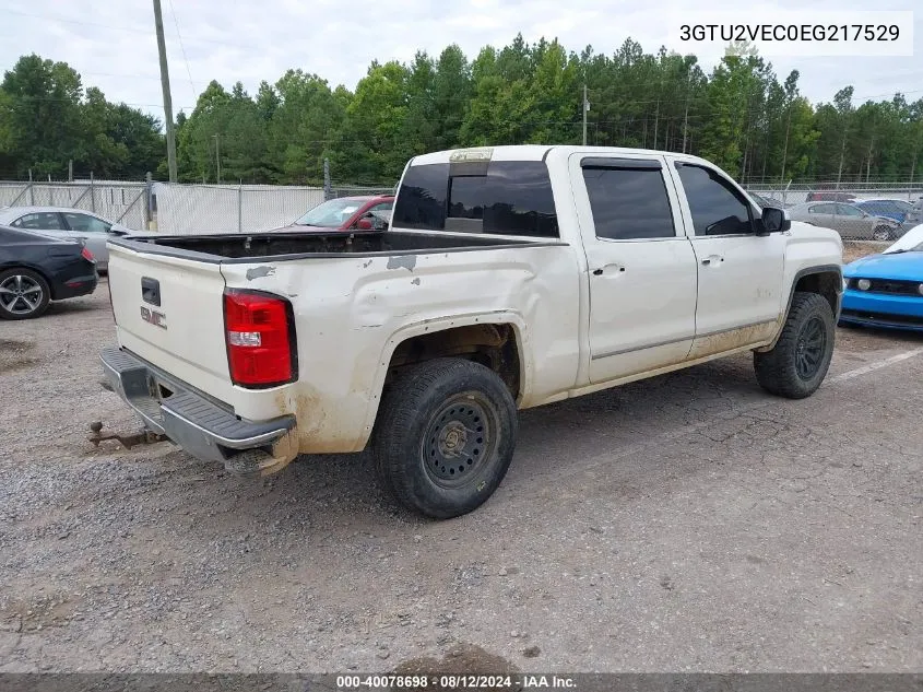 2014 GMC Sierra 1500 Slt VIN: 3GTU2VEC0EG217529 Lot: 40078698