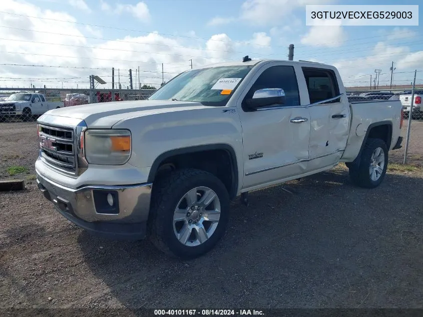 2014 GMC Sierra 1500 Slt VIN: 3GTU2VECXEG529003 Lot: 40101167