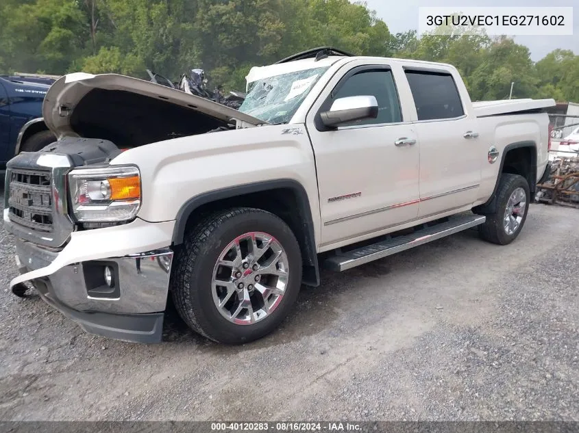 2014 GMC Sierra 1500 Slt VIN: 3GTU2VEC1EG271602 Lot: 40120283