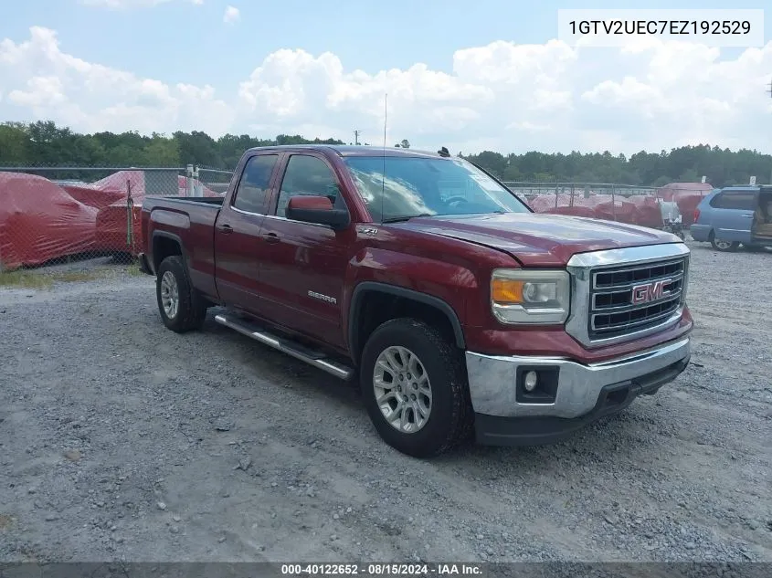 2014 GMC Sierra 1500 Sle VIN: 1GTV2UEC7EZ192529 Lot: 40122652