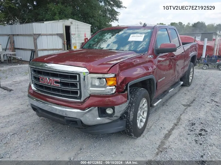 2014 GMC Sierra 1500 Sle VIN: 1GTV2UEC7EZ192529 Lot: 40122652