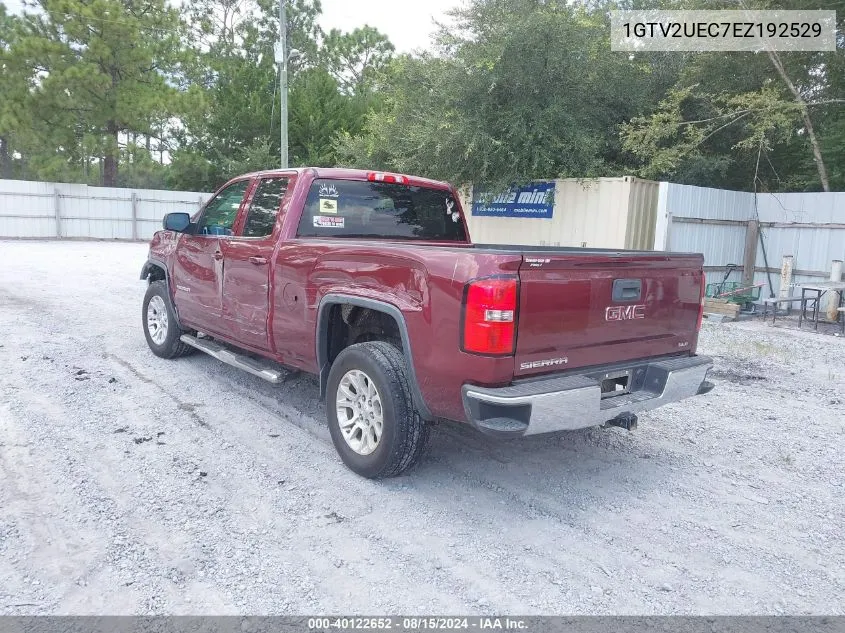 2014 GMC Sierra 1500 Sle VIN: 1GTV2UEC7EZ192529 Lot: 40122652