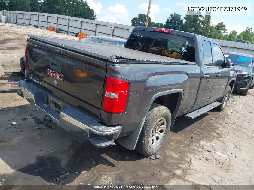 2014 GMC Sierra 1500 Sle VIN: 1GTV2UEC4EZ371949 Lot: 40127994