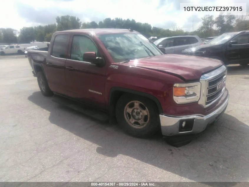 2014 GMC Sierra K1500 Sle VIN: 1GTV2UEC7EZ397915 Lot: 40154367