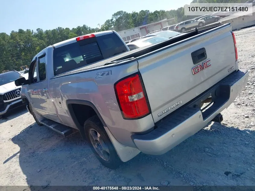 1GTV2UEC7EZ151480 2014 GMC Sierra 1500 Sle