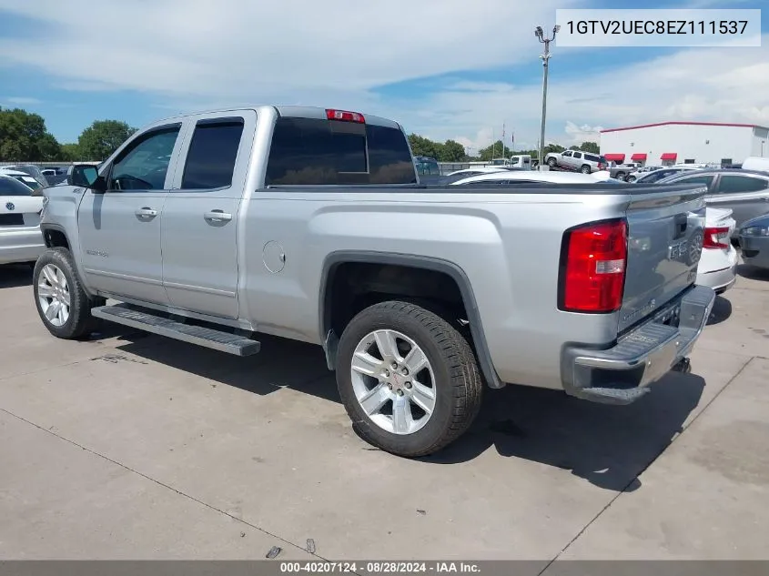 2014 GMC Sierra 1500 Sle VIN: 1GTV2UEC8EZ111537 Lot: 40207124