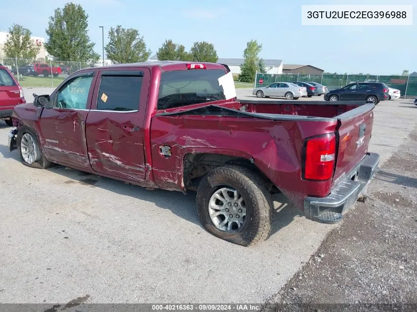 2014 GMC Sierra 1500 Sle VIN: 3GTU2UEC2EG396988 Lot: 40216363