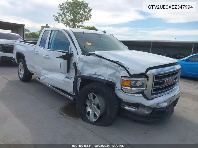 2014 GMC Sierra 1500 Sle VIN: 1GTV2UECXEZ347994 Lot: 40218581