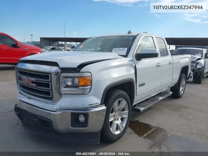 2014 GMC Sierra 1500 Sle VIN: 1GTV2UECXEZ347994 Lot: 40218581