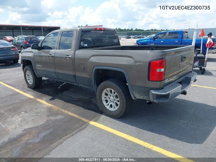 2014 GMC Sierra 1500 Sle VIN: 1GTV2UEC4EZ300735 Lot: 40227911