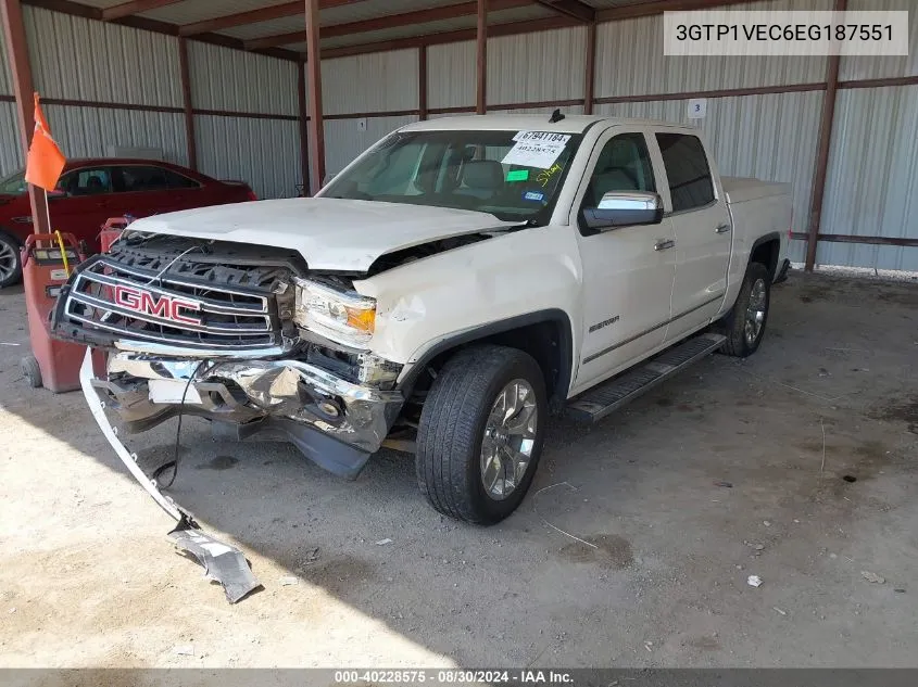 2014 GMC Sierra 1500 Slt VIN: 3GTP1VEC6EG187551 Lot: 40228575