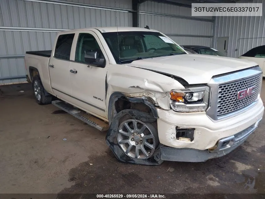 2014 GMC Sierra K1500 Denali VIN: 3GTU2WEC6EG337017 Lot: 40265529