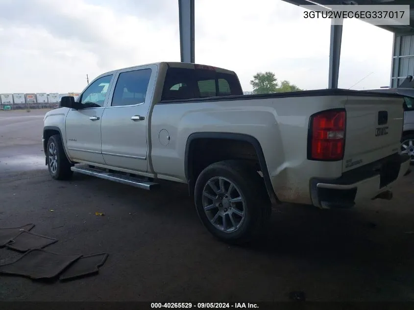 2014 GMC Sierra K1500 Denali VIN: 3GTU2WEC6EG337017 Lot: 40265529