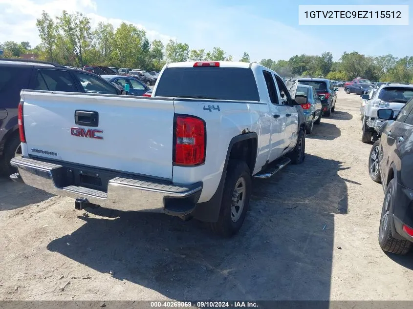 2014 GMC Sierra 1500 VIN: 1GTV2TEC9EZ115512 Lot: 40269069