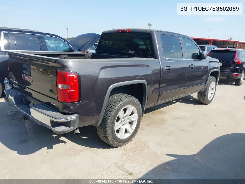 2014 GMC Sierra 1500 Sle VIN: 3GTP1UEC7EG502089 Lot: 40342140