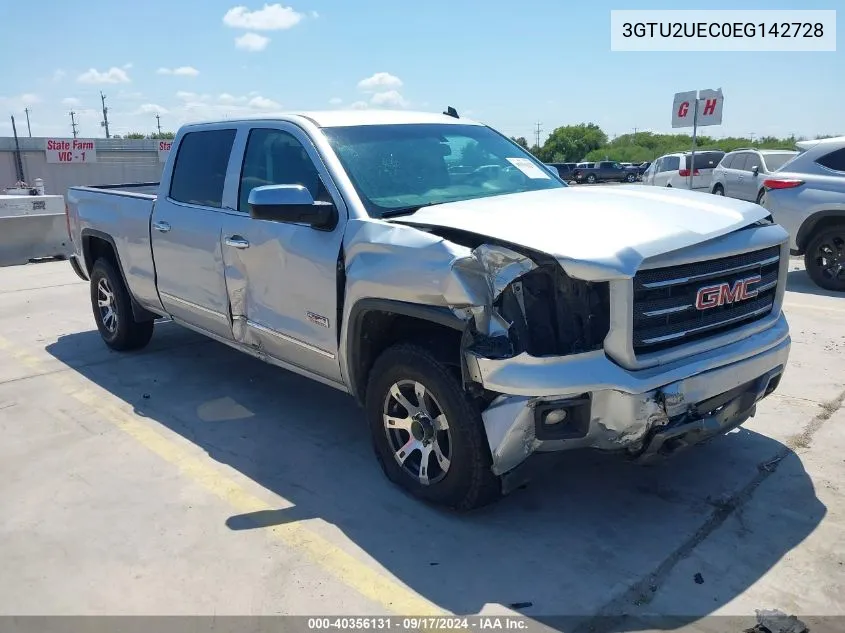 2014 GMC Sierra 1500 Sle VIN: 3GTU2UEC0EG142728 Lot: 40356131