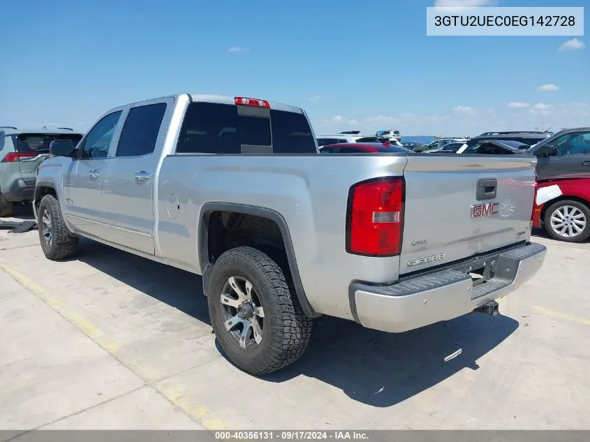 2014 GMC Sierra 1500 Sle VIN: 3GTU2UEC0EG142728 Lot: 40356131