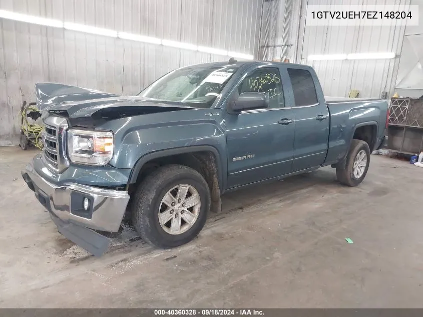 2014 GMC Sierra K1500 Sle VIN: 1GTV2UEH7EZ148204 Lot: 40360328