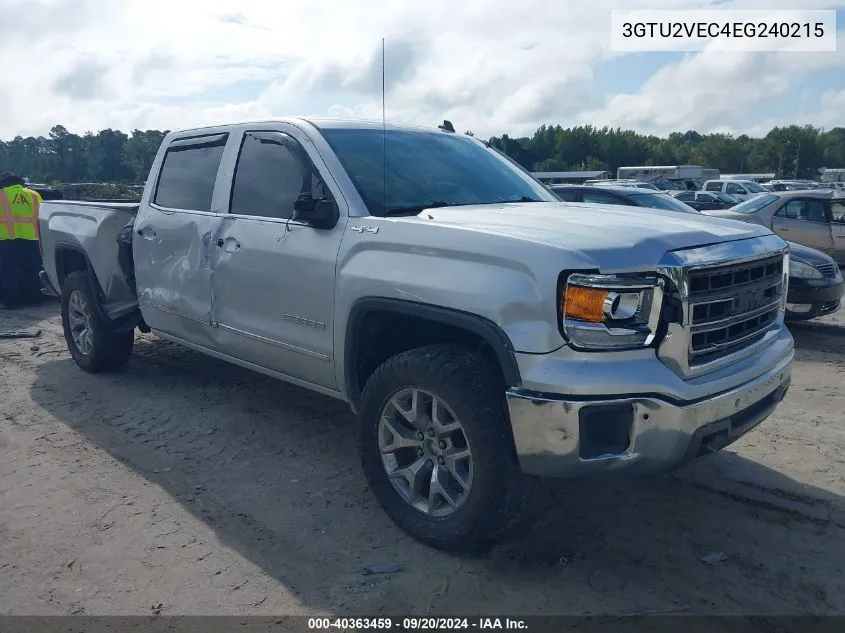 2014 GMC Sierra 1500 Slt VIN: 3GTU2VEC4EG240215 Lot: 40363459