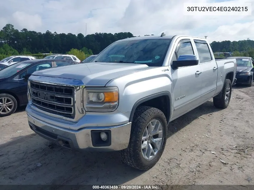 2014 GMC Sierra 1500 Slt VIN: 3GTU2VEC4EG240215 Lot: 40363459