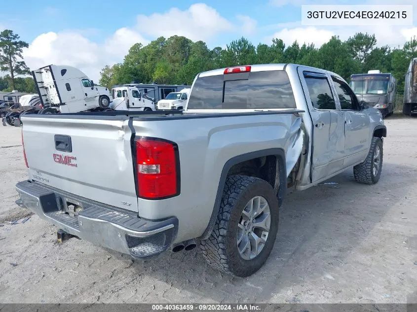 2014 GMC Sierra 1500 Slt VIN: 3GTU2VEC4EG240215 Lot: 40363459