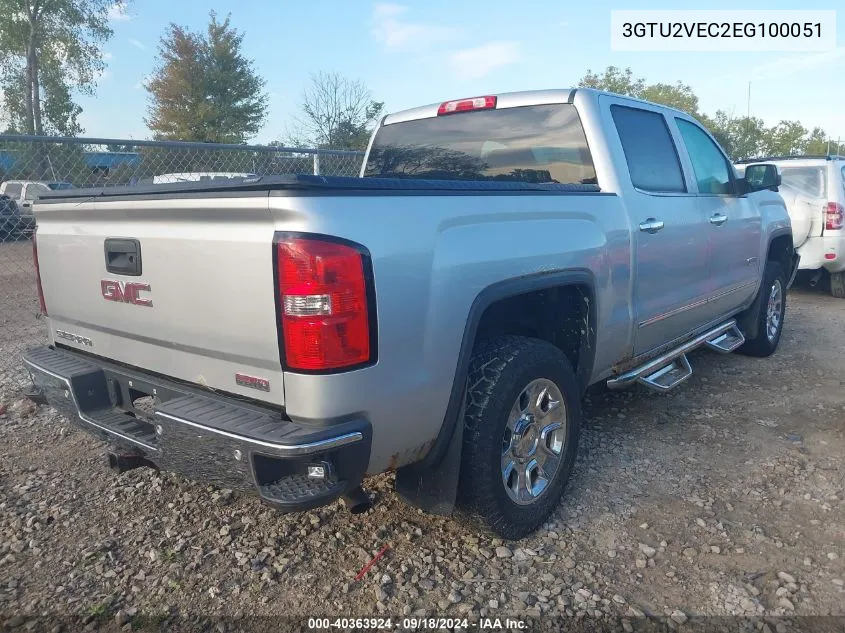 2014 GMC Sierra 1500 Slt VIN: 3GTU2VEC2EG100051 Lot: 40363924