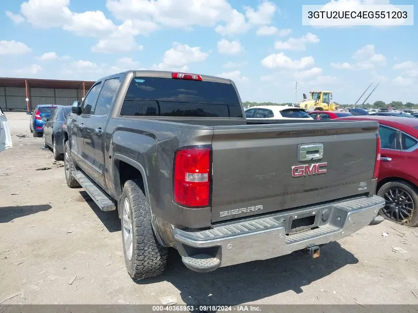 2014 GMC Sierra 1500 Sle VIN: 3GTU2UEC4EG551203 Lot: 40365953