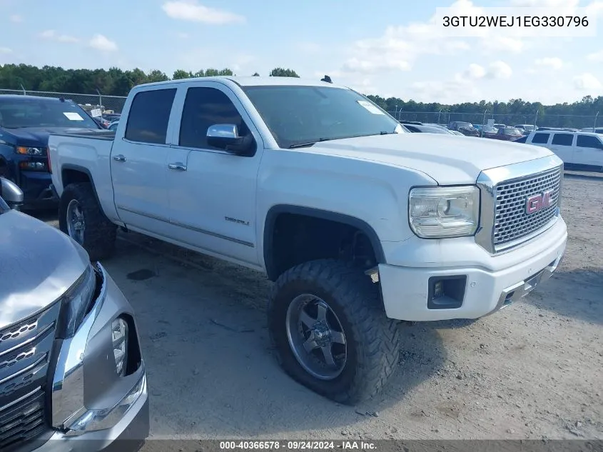 2014 GMC Sierra K1500 Denali VIN: 3GTU2WEJ1EG330796 Lot: 40366578