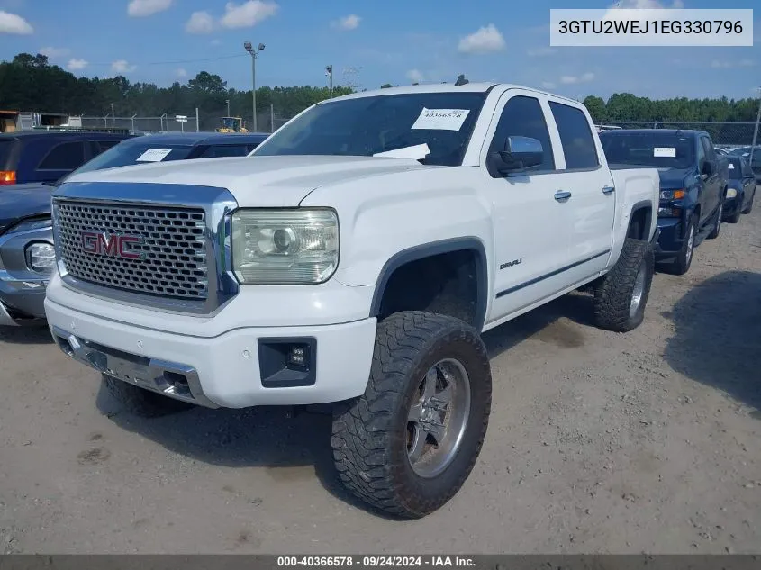 2014 GMC Sierra K1500 Denali VIN: 3GTU2WEJ1EG330796 Lot: 40366578