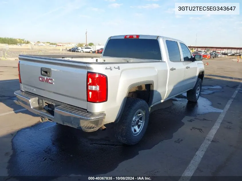 2014 GMC Sierra 1500 VIN: 3GTU2TEC5EG343647 Lot: 40367835