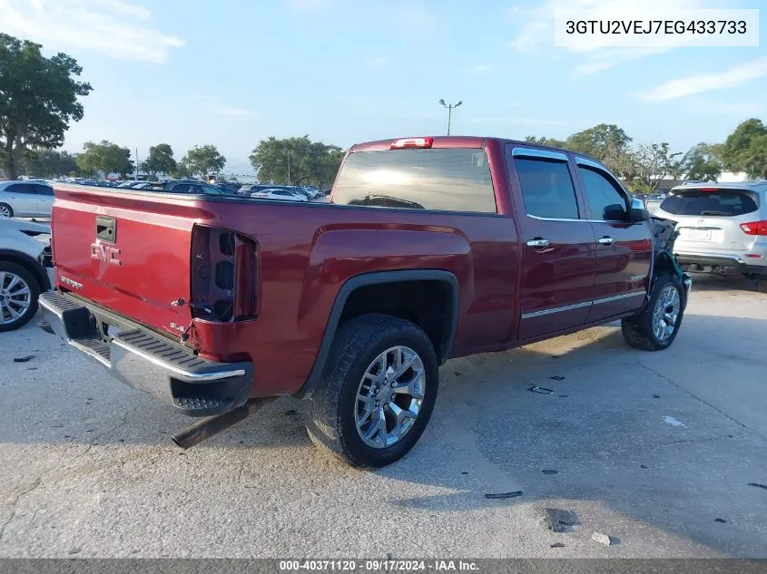 2014 GMC Sierra 1500 Slt VIN: 3GTU2VEJ7EG433733 Lot: 40371120