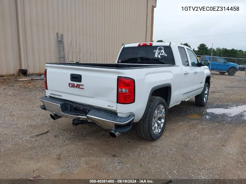 1GTV2VEC0EZ314458 2014 GMC Sierra 1500 Slt