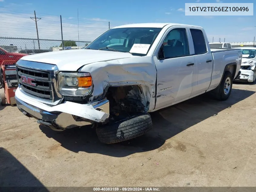 2014 GMC Sierra 1500 VIN: 1GTV2TEC6EZ100496 Lot: 40383159