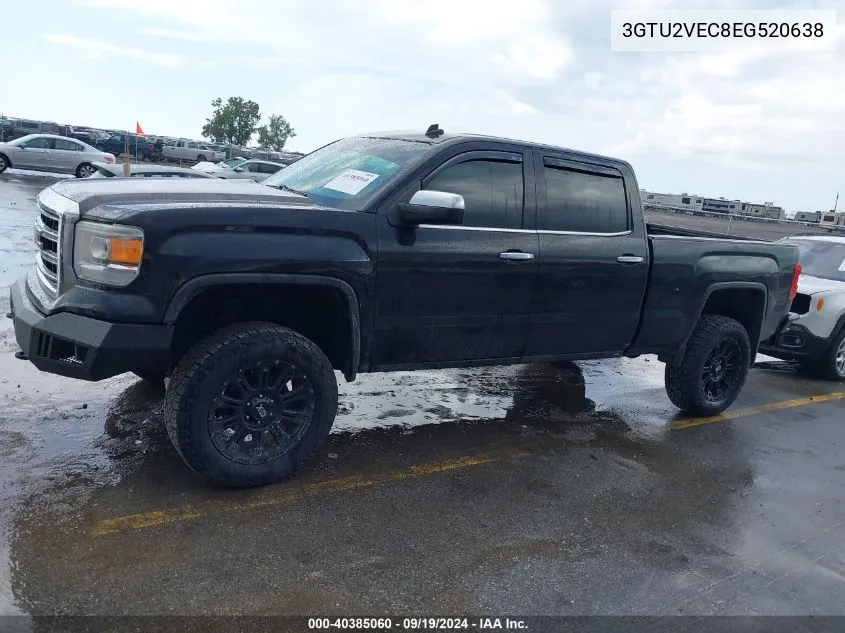 2014 GMC Sierra 1500 Slt VIN: 3GTU2VEC8EG520638 Lot: 40385060