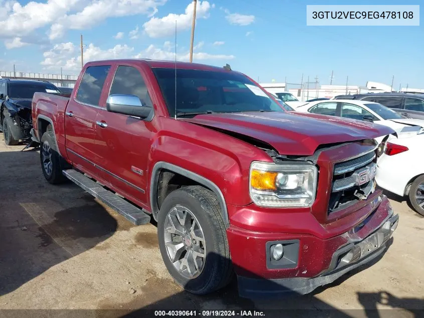 2014 GMC Sierra 1500 Slt VIN: 3GTU2VEC9EG478108 Lot: 40390641