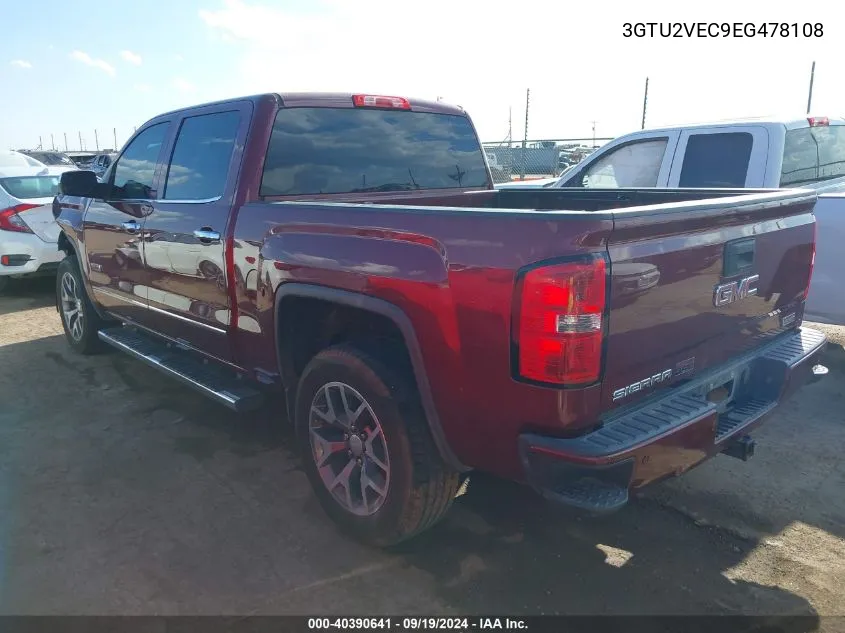 2014 GMC Sierra 1500 Slt VIN: 3GTU2VEC9EG478108 Lot: 40390641