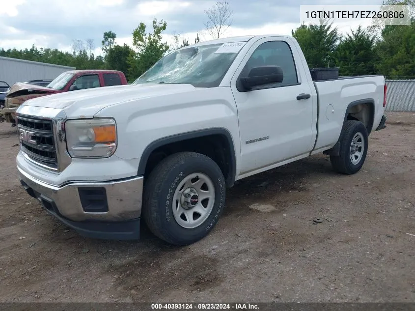 2014 GMC Sierra 1500 VIN: 1GTN1TEH7EZ260806 Lot: 40393124