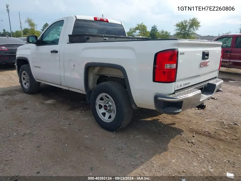 2014 GMC Sierra 1500 VIN: 1GTN1TEH7EZ260806 Lot: 40393124