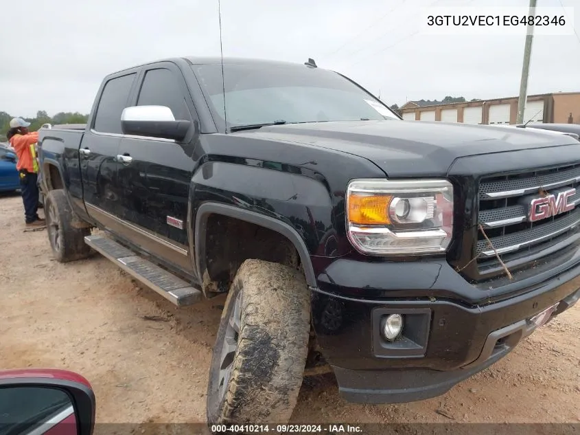 2014 GMC Sierra 1500 Slt VIN: 3GTU2VEC1EG482346 Lot: 40410214