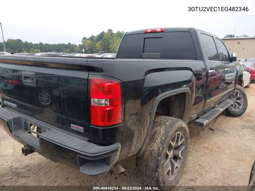 2014 GMC Sierra 1500 Slt VIN: 3GTU2VEC1EG482346 Lot: 40410214