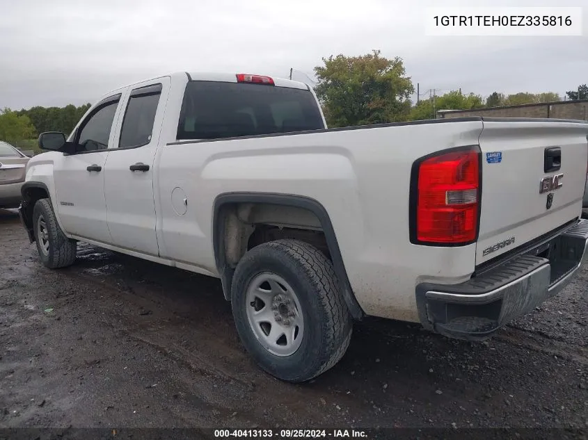 2014 GMC Sierra 1500 VIN: 1GTR1TEH0EZ335816 Lot: 40413133