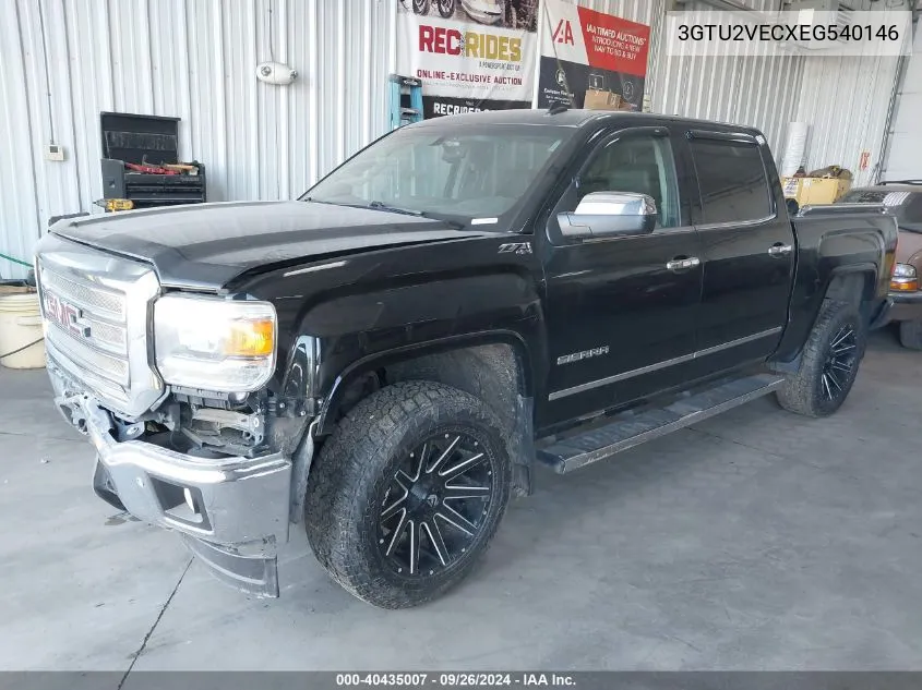 2014 GMC Sierra 1500 Slt VIN: 3GTU2VECXEG540146 Lot: 40435007