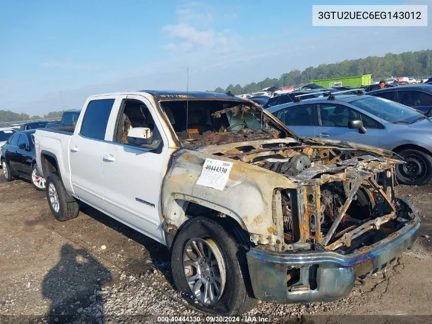 2014 GMC Sierra K1500 Sle VIN: 3GTU2UEC6EG143012 Lot: 40444330