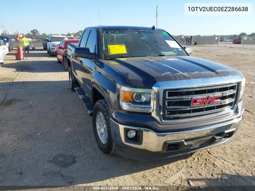 2014 GMC Sierra K1500 Sle VIN: 1GTV2UEC0EZ286638 Lot: 40452936